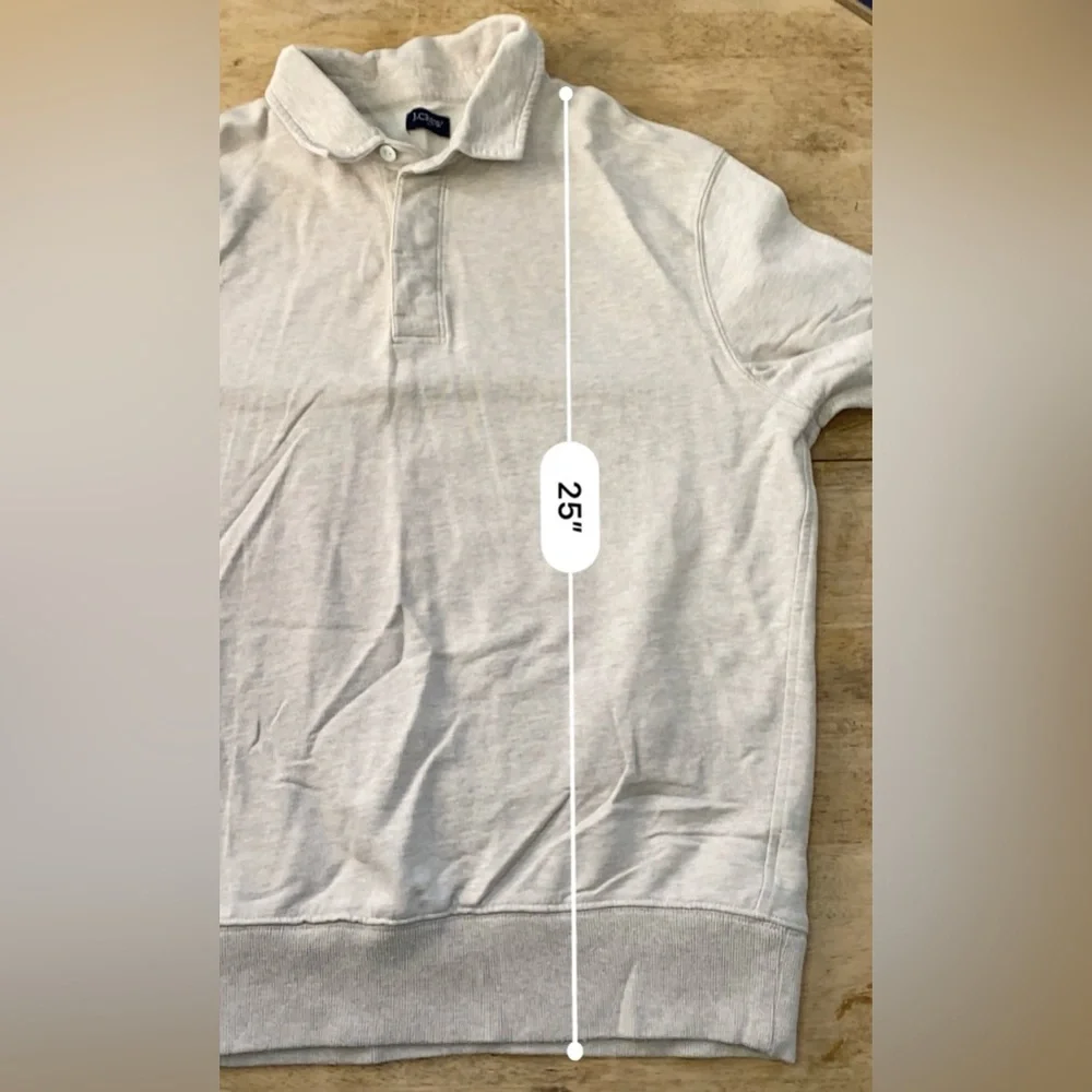 J Crew Men’s Sz‎ M? Natural Rugby Pullover Sweatshirt